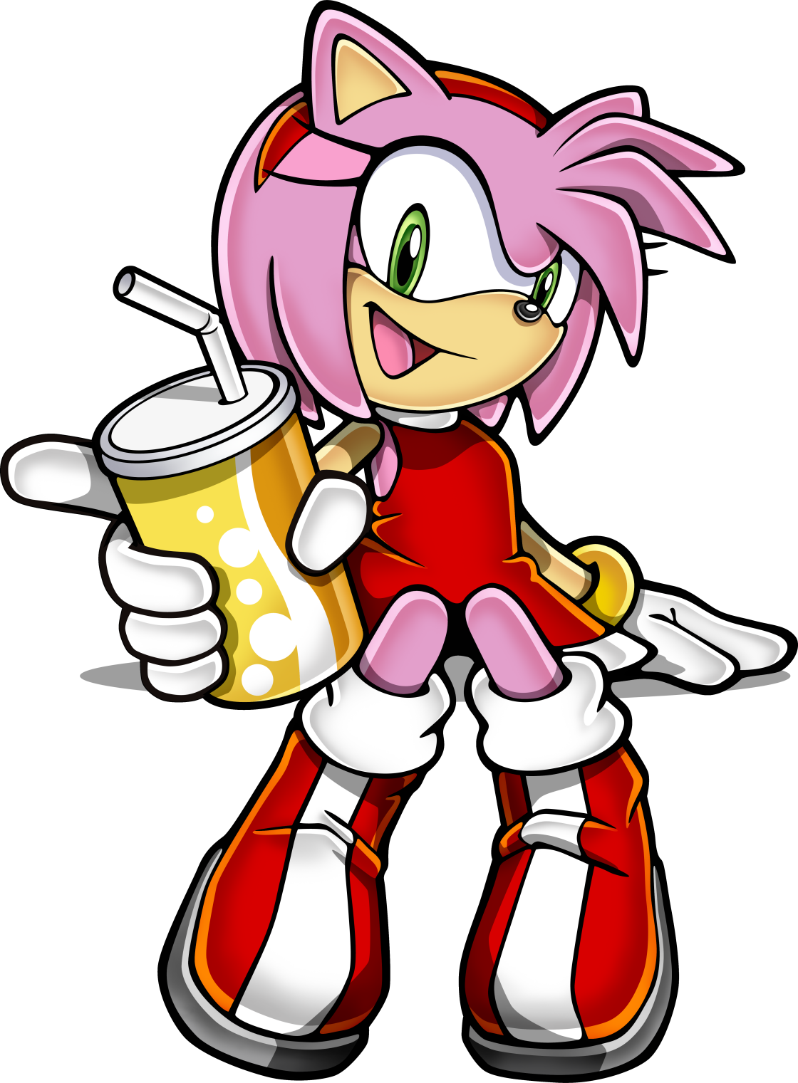 Amy Rose Png Hd Image (white, plum, black, red, pink)