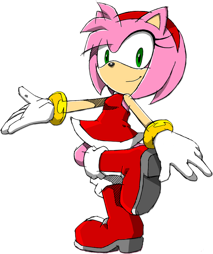 Amy Rose Png Image Hd (white, plum, black, red, pink)