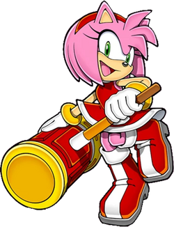 Amy Rose Png Image (orange, white, plum, black, red)