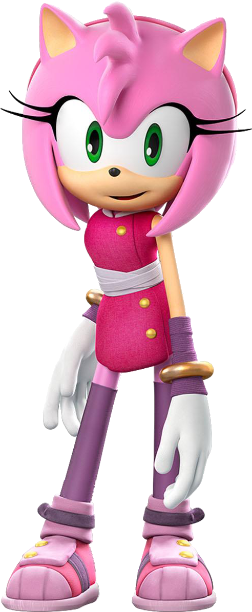 Amy Rose Png Pic (black, white, plum)