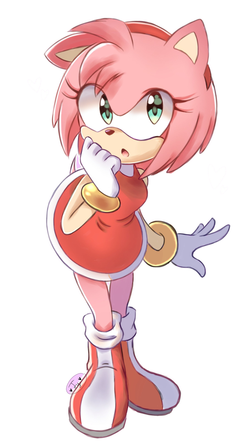 Amy Rose Transparent Background (white, black, silver, pink, chocolate)