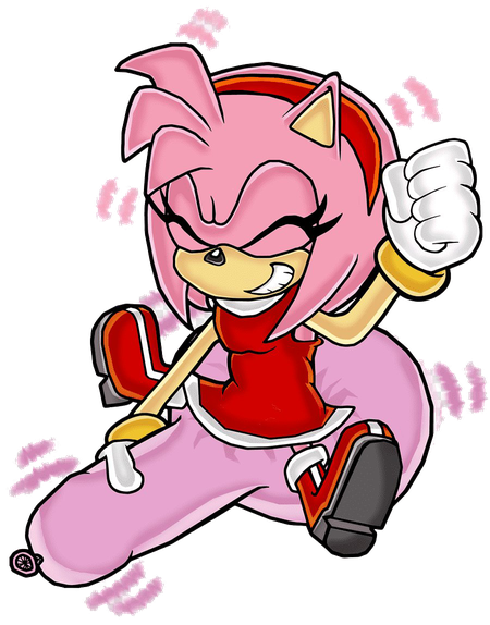 Amy Rose Transparent Images Png (pink, black, red, plum)