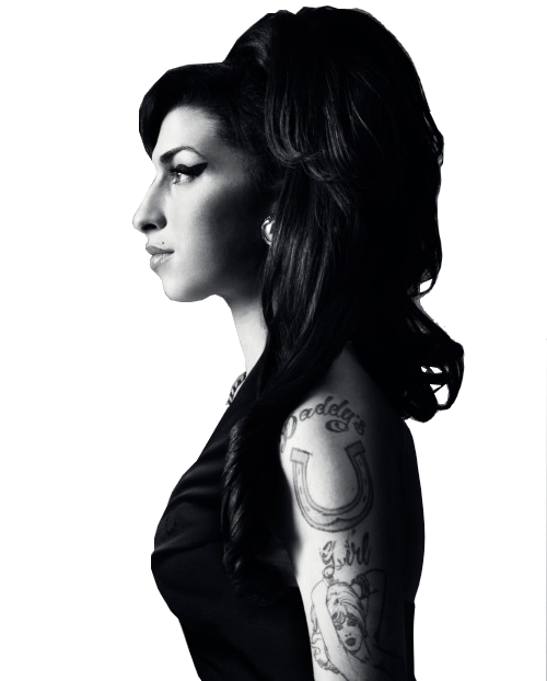 Amy Winehouse Download Png Image (white, black)