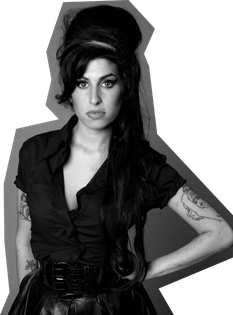 Amy Winehouse Png Clipart (black)