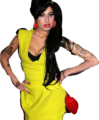 Amy Winehouse Png File (black)