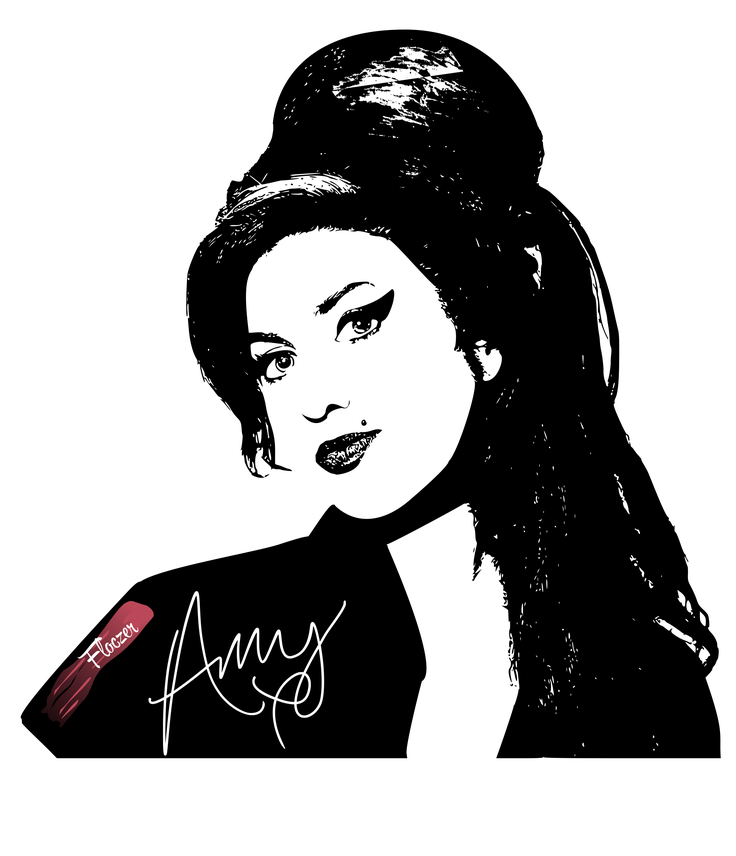 Amy Winehouse Png Isolated Hd (black, indigo)