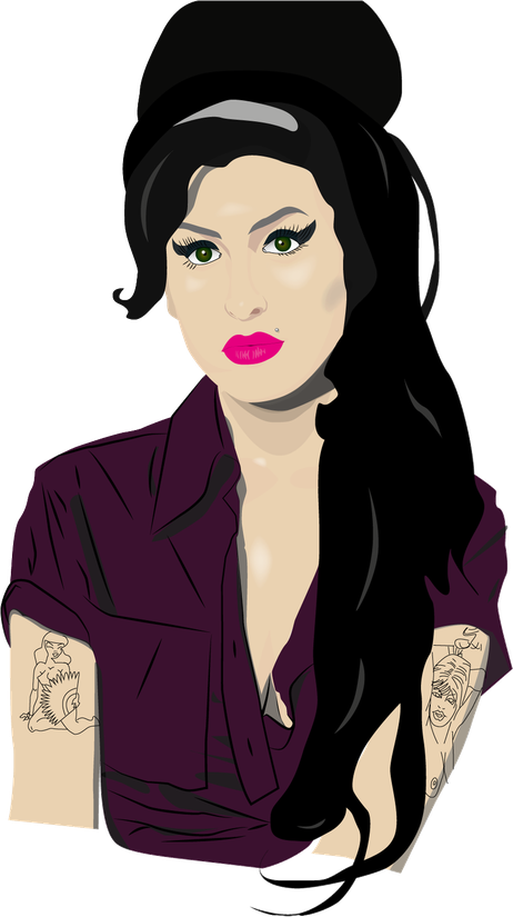 Amy Winehouse Png Pic (pink, black)