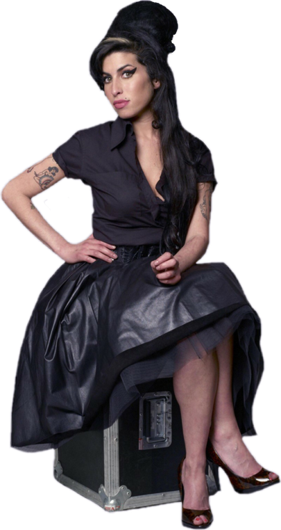 Amy Winehouse Png (black, indigo)