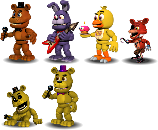 Fnaf Characters Png Free Download (black, olive)