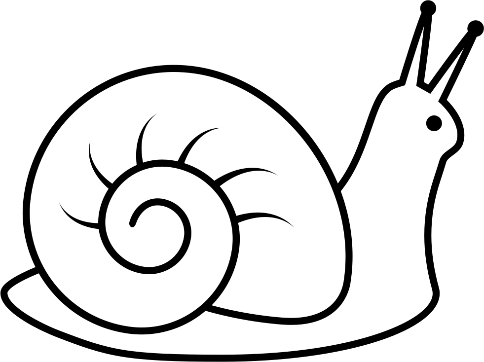 Snail Png Isolated File (black, white)