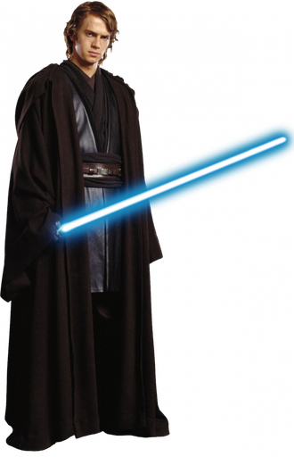 Anakin Skywalker Transparent Png (black)