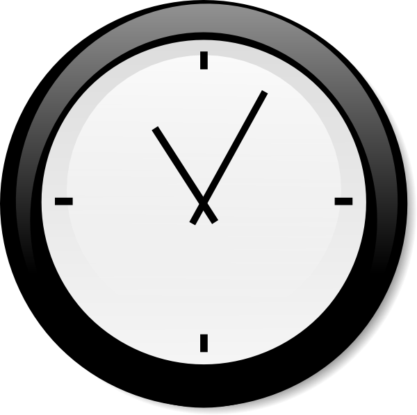 Analog Clock Png Isolated Pic (white, lavender, black)