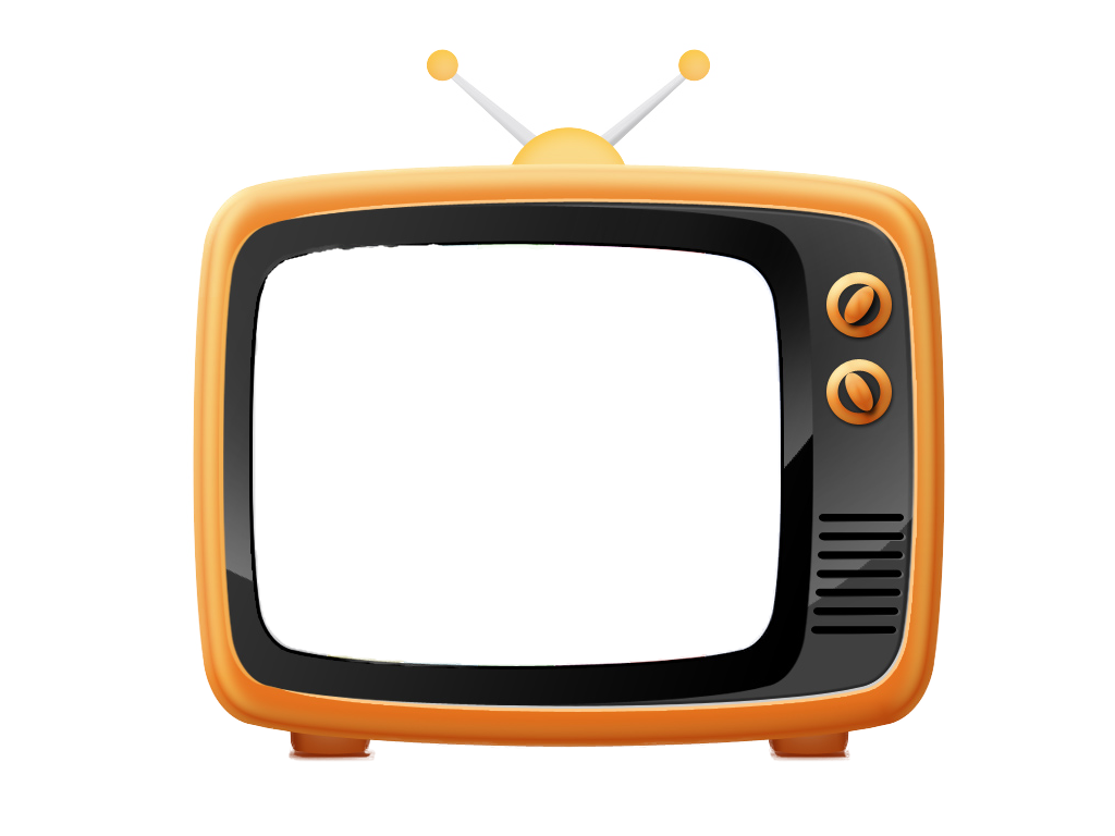 Analog Tv Png Clipart (white, black, indigo)