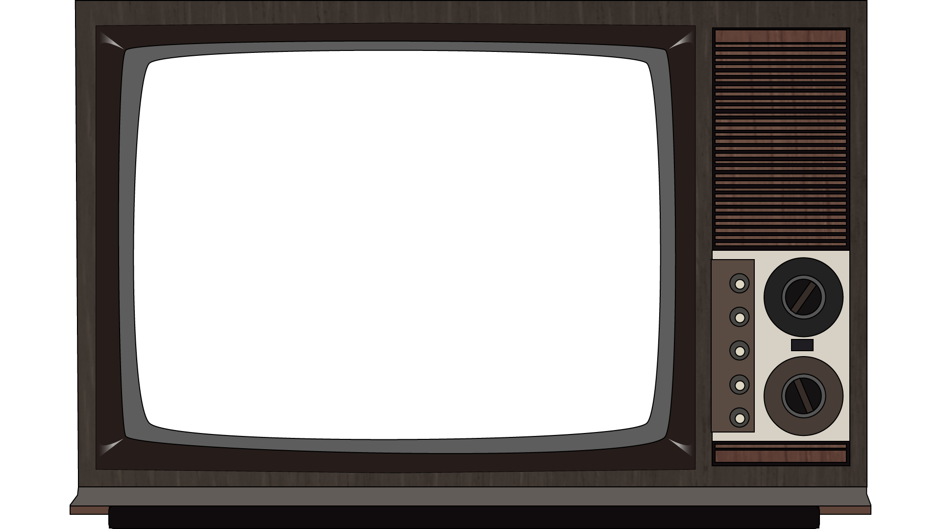 Analog Tv Png File (black, gray)