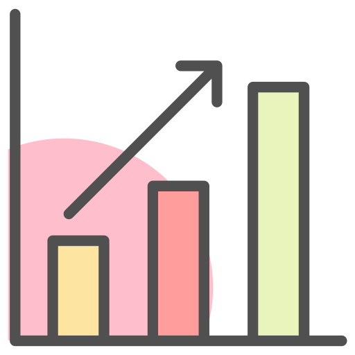 Analytics Business Chart Graph Statistics Icon Free Nobackground Png Icon Download (salmon, beige, black, gray, pink)