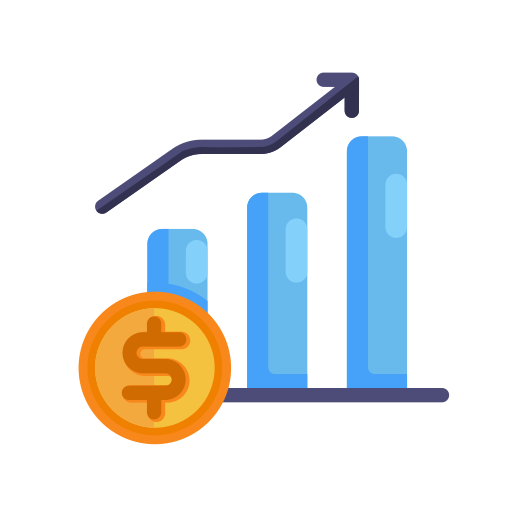 Analytics Chart Bars Graphic Finance Business Money Coin Icon Free Png Icon Download (silver, greenish blue, black, teal, orange)