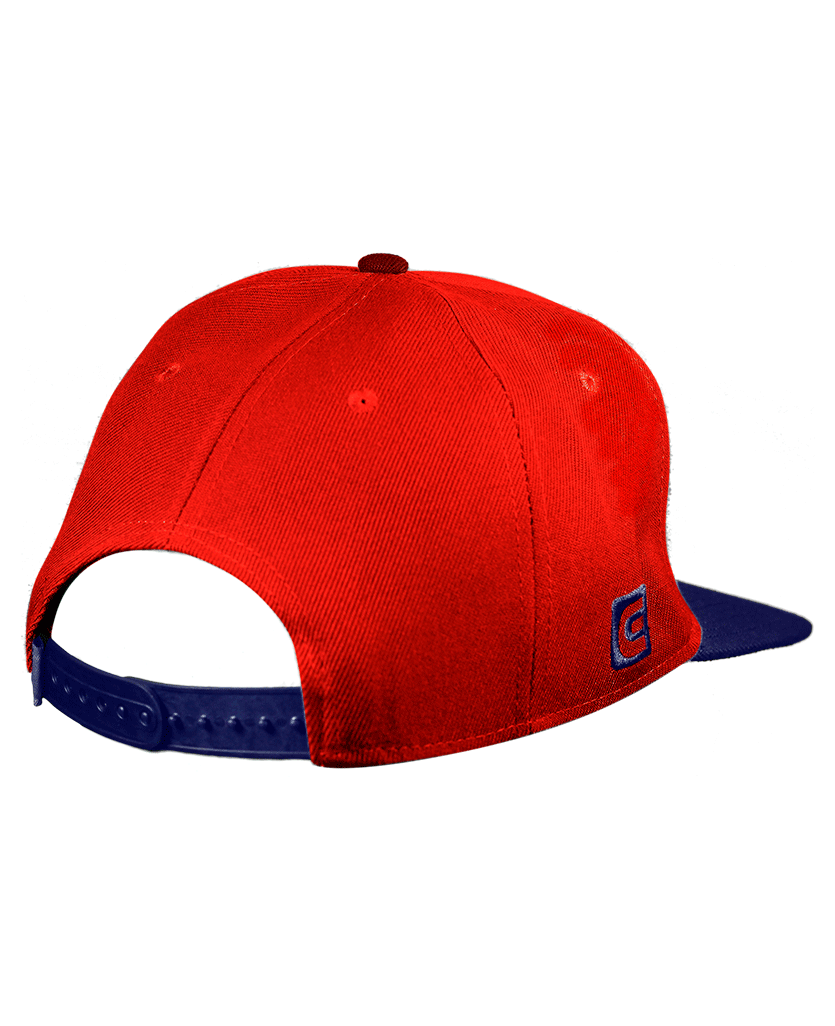 Snapback Cap Png File (red, white)