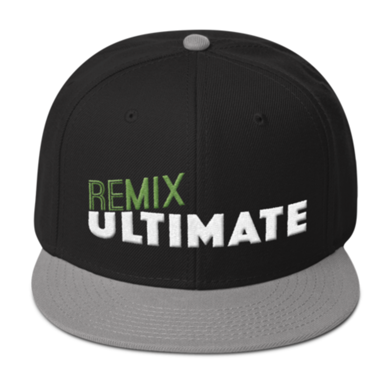 Snapback Hat Background Png (black)