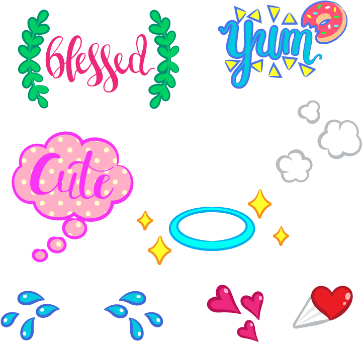 Snapchat Stickers Png Free Download (black, pink, white, red)