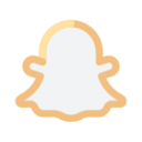 Snapchat Icon Free Png Icon Download (salmon, white, black, lavender, pink)