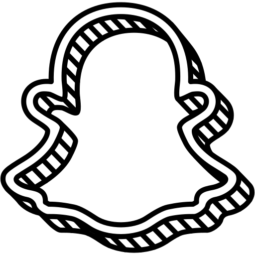 Snapchat Logo Icon Free Nobackground Png Icon Download (black, white)