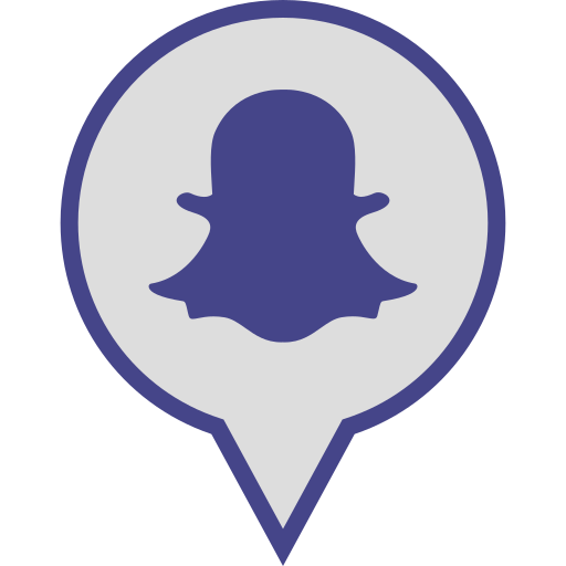 Snapchat Social Media Pin Logo Icon Free Png Icon Download (beige, lavender, black, indigo)