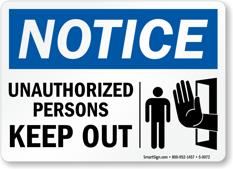 Unauthorized Sign Png Transparent (teal, black, white)