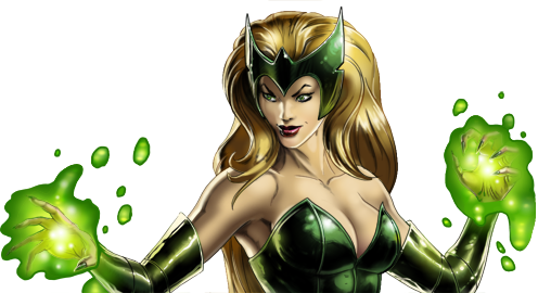 Enchantress Magic Png File (green, black, white)