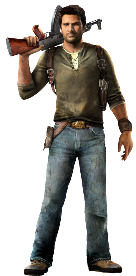 Uncharted 2 Among Thieves Png (black)