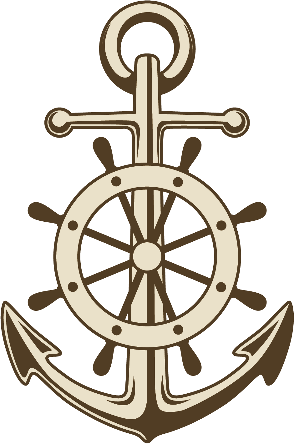 Anchor Png Image (beige, maroon, black)