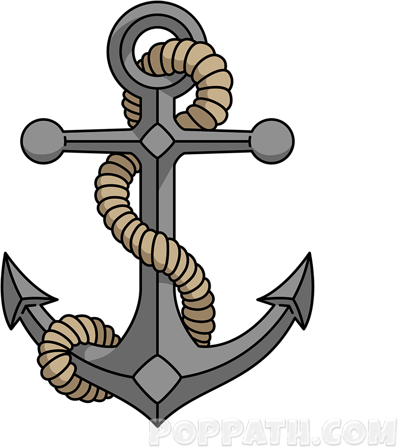 Anchor Tattoo Png Isolated File (black, gray, indigo)