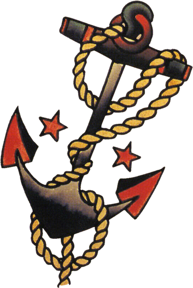 Anchor Tattoo Png Isolated Hd (black)