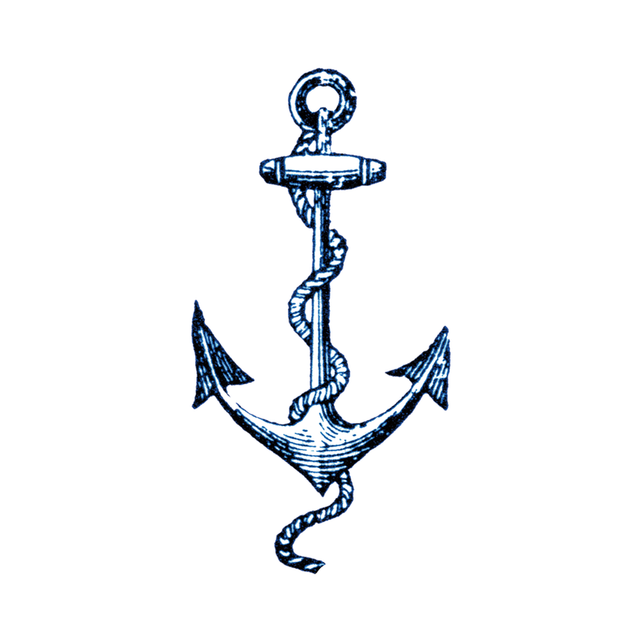 Anchor Tattoo Png Isolated Photos (black)