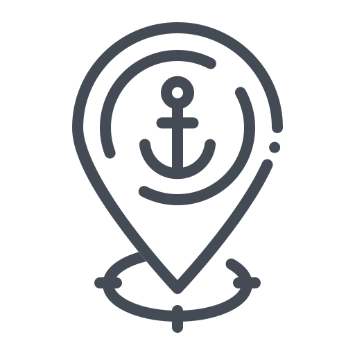 Anchor Ocean Gps Location Marine Map Pointer Navigation Marker Destination Icon Free Transparent Png Icon Download (gray, black, indigo)