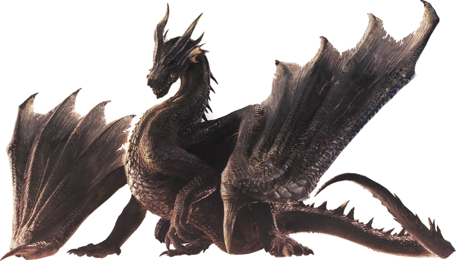 Ancient Black Dragon Png Isolated Hd (black)