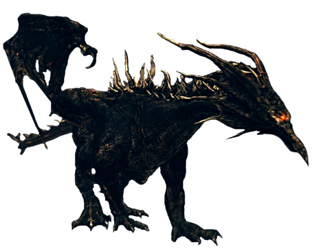 Ancient Black Dragon Png Transparent (black)