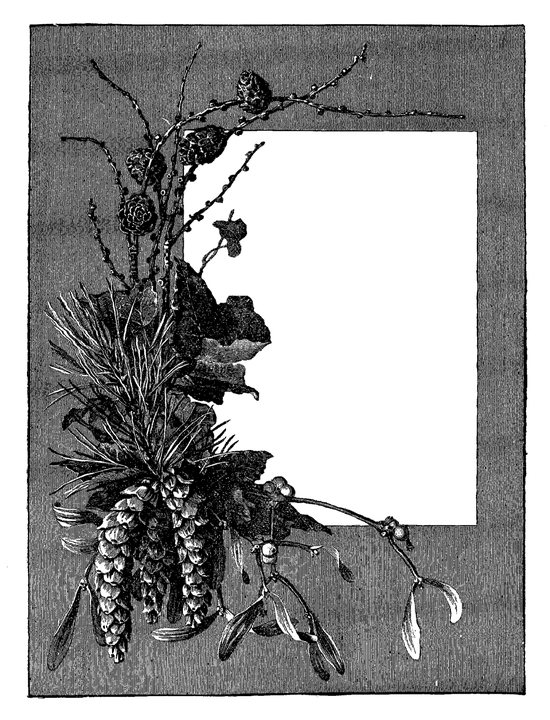 Ancient Gray Frame Png Transparent Image (black)