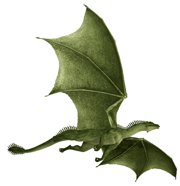 Ancient Green Dragon Png Picture (green, black, gray, olive)