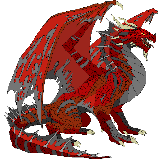 Ancient Red Dragon Png Isolated Hd (white, maroon, gray, red)