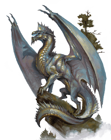 Ancient Silver Dragon Png Photos (white, black)