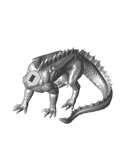 Ancient Silver Dragon Png Picture (black, gray, indigo)