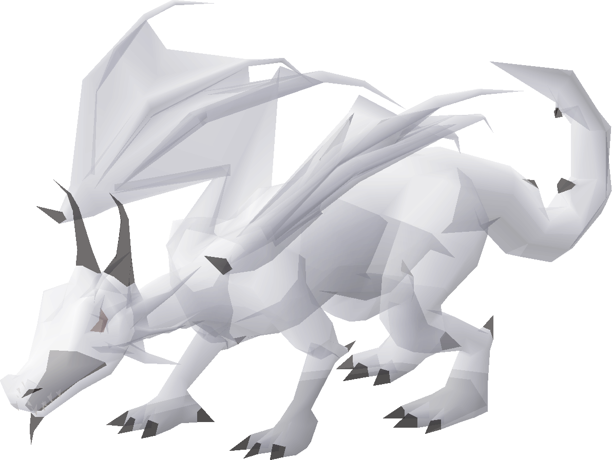 Ancient White Dragon Png Clipart (black, silver)