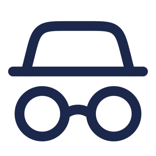 Incognito Free Png Icon (navy, black)