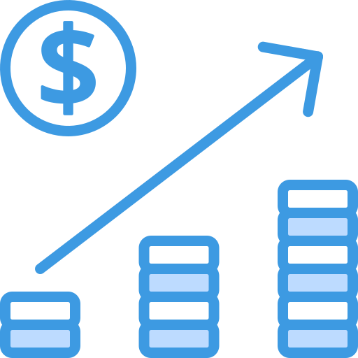 Increase Growth Business Finance Success Icon Free Png Icon Download (teal, lavender, black, white)