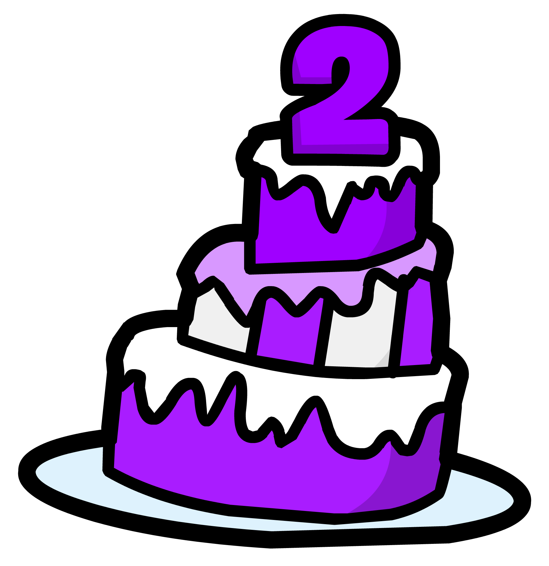 2Nd Anniversary Png Photo (white, purple, black, lavender, purplish red)