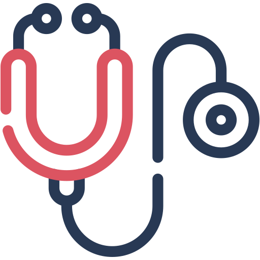 And Hehcare Medical Phonendoscope Doctor Stethoscope Icon Free Transparent Png Icon Download (salmon, black, indigo)