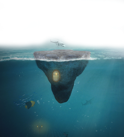 Underwater Png Transparent Image (greenish blue, black, white)