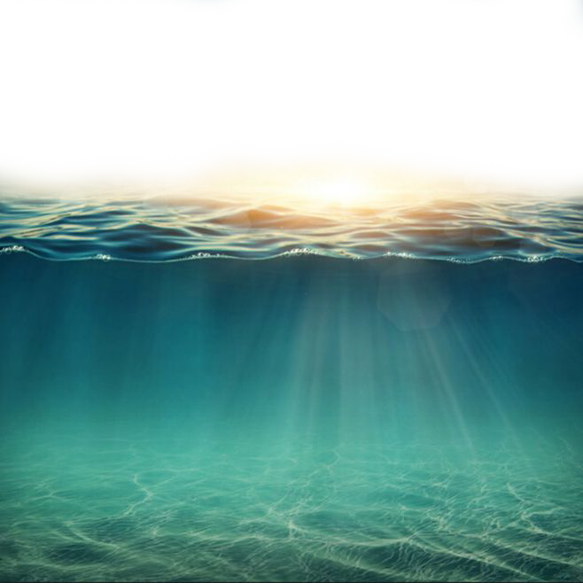 Underwater Transparent Png (teal, white)