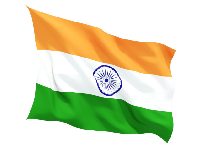 India Flag Transparent (black, green, white)