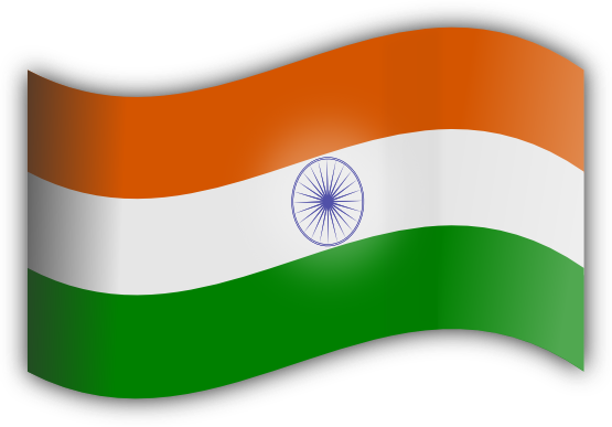 India Flag (chocolate, white, black, green, lavender)